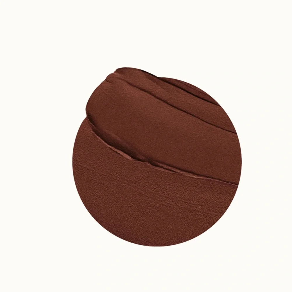 Rare Beauty Kind Words Matte Lipstick in Strong = a rich chocolate brown 💋